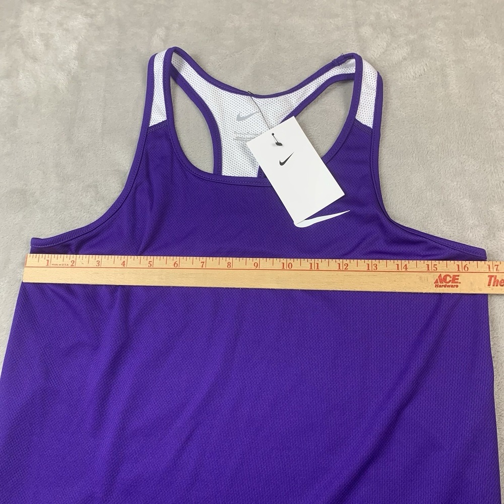 New Nike Stock Race Day Track Singlet Running Tank Womens Medium Purple 897022 - Picture 4 of 7